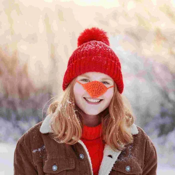 Нос топло Назални подложки Покриване на маски Guard вълнен протектор Плетени спални чорапи Плетене на една кука Компания Зимен карнавал Топли студени очила