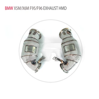 HMD изпускателна система производителност даунпайп за BMW X5M X6M F95 F96 2019+ Аксесоари за кола с каталитичен конвертор
