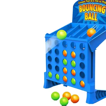 Подскачащи свързващи снимки Образователни играчки Детска преносима топка за скок Четириредова настолна игра играчка за деца