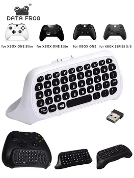 DATA FROG безжична клавиатура за Xbox Series X / S контролер Мини гейминг клавиатура Безжичен чат съобщение клавиатура за Xbox One X / S