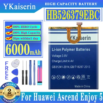 YKaiserin За Huawei HB526379EBC 6000mAh батерия за HUAWEI Y6 Pro Насладете се на 5 Наслаждавайте се5 Чест 4C Pro TIT-L01 TIT-TL00 -CL00 TIT-CL10
