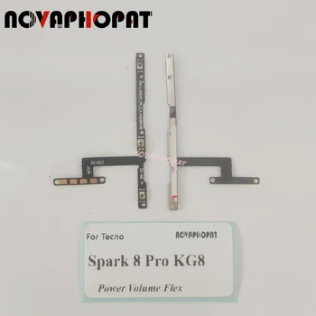 Novaphopat За Tecno Spark 8 Pro KG8 Включване на захранването Изключване на звука нагоре надолу лента Бутон за захранване Flex кабел