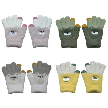 Bear ръкавици стилен деца ръкавици удобно носене ръкавица лек за деца меки и топли зимни аксесоари