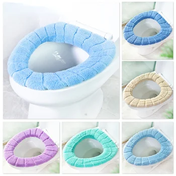 Универсален топъл мек миещ се тоалетна седалка капак мат комплект за декорация на дома Closestool мат седалка случай тоалетна капак капак аксесоари