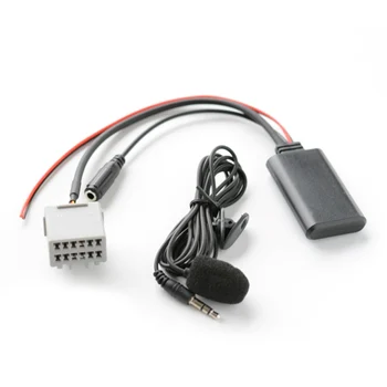 Car Radio 5.0-съвместим адаптер безжичен приемник Aux кабел с микрофон Handsfree за Ford Fiesta 2008-2010
