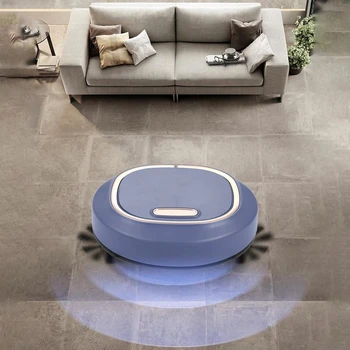 2024 Нов USB безжичен прахосмукачка робот 3 в 1 метене почистване домакинство почистване робот етаж килим метач прах колектор