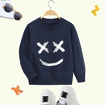 Детска спортна риза за момчета и момичета есен/зима пуловер 2-7Y