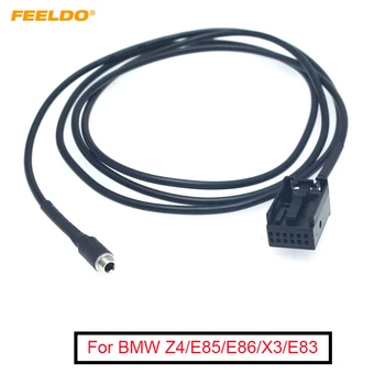 FEELDO Car Stereo Audio 3.5mm женски гнездо AUX адаптерен кабел за BMW Z4 / E85 / E86 / X3 / E83 MINI COOPER кабелен адаптер #MX5806