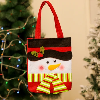Коледа нов лосове мечка Дядо Коледа чанта Бъдни вечер голям подарък чанта нетъкан текстил качество чанта
