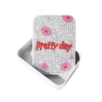 DIY диамант Боядисване на малка метална кутия бонбони подарък кутия с персонализирана живопис на разположение