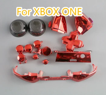 10sets/lot Chrome ABXY бутон Dpad задейства пълни бутони Комплект мод комплекти за Xbox One тънък XboxONE S контролер