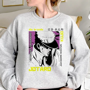 Jojo Странни Приключенски качулки жени harajuku корейски стил качулка пуловер женски графичен пуловер