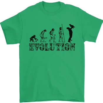 Баща E Син Еволюция Ден на бащата 100% памучна тениска