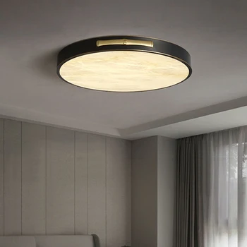 Nordic Postmodern трапезария кухня Led таван лампа минималистичен спалня гардероб пътека стълбище месинг мрамор таван светлини