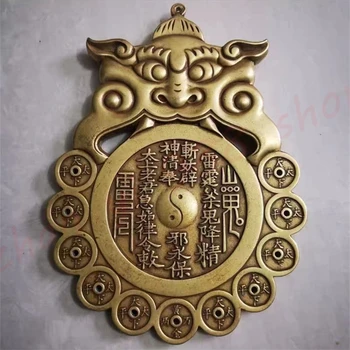 Brass Shangui Leigong Bagua малки орнаменти,висулки за безопасност,изящни домашни занаяти орнаменти,благоприятен фън шуй orname