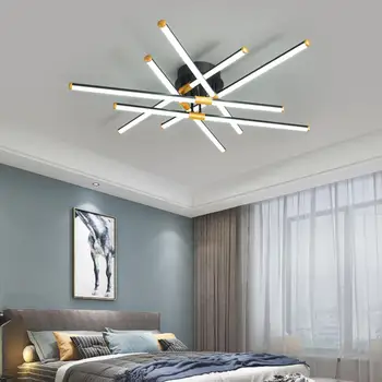 Модерен полилей за всекидневна Спалня Северна LED лампа Полилей за таван Осветителни тела Bluetooth Съвместим с Alexa
