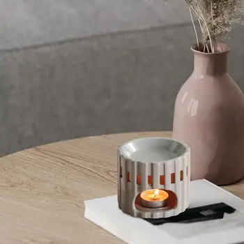 Керамична горелка за етерично масло с държач за чай за светлина Свещник бюро У дома