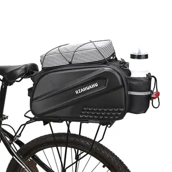 RZAHUAHU Твърда черупка задна седалка чанта за велосипед водоустойчив 10L голям капацитет MTB Пътен велосипед Обратно пакет сумка Аксесоари за велосипеди 2022