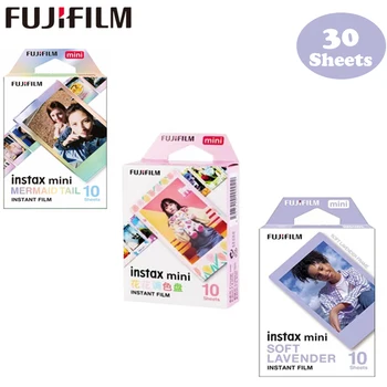 Fujifilm Instax мини камера филм Mini12 11 9 8 3 инчов бял ръб филм за незабавна камера Mini 7s 25 50s 90 мини филм фото хартия
