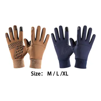 Зимни ръкавици Удобни ръкавици с пълен пръст Студено време без хлъзгане Водоустойчива ски ръкавица за колоездене Сняг Езда на открито