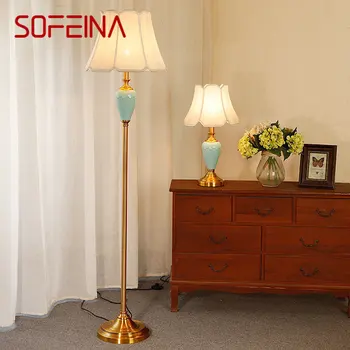 SOFEINA Модерна керамична подова лампа Скандинавска творческа модна маса Стояща LED декор за домашна всекидневна спалня