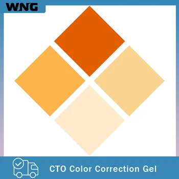 16x20 инча/40x50cm Корекция на цветовете Гел филтър прозрачен лист Пълен 1/2 1/4 1/8 CTO фотография осветление