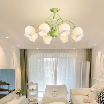 SOFEINA зелена висяща таванна лампа LED творческа ароматерапия свещ дизайн висулка полилей светлина за дома спалня