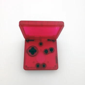 Прозрачен ясен червен заместител за Nintendo GameBoy Адванс SP Shell за конзолата GBA SP Защитен корпус Калъф Cover