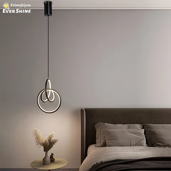 LED висулка светлина висяща лампа вътрешно осветление декорация на дома хол проучване стълбище спалня нощно легло скандинавски висулка лампа