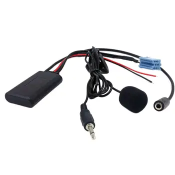 Bluetooth 5.0 AUX в кабел с микрофон Спомагателни за Blaupunkt радио за Бора