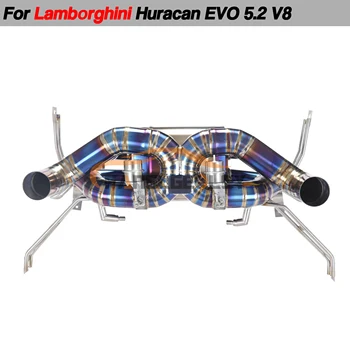 Титаниева сплав изпускателна система Catback Performance System Авточасти за Lamborghini Huracan EVO V8 тунинг ауспуси тръби синьо