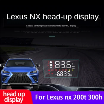  Дисплей за главата на автомобила HUD за Lexus NX NX200 NX300h 2018 2019 2020 Електронни аксесоари Безопасна алармена система за шофиране на екрана