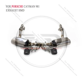 За Porsche cayman 981 ъпгрейд GT4 модел модификация на производителността на изпускателната тръба HMD модификация на изпускателната система